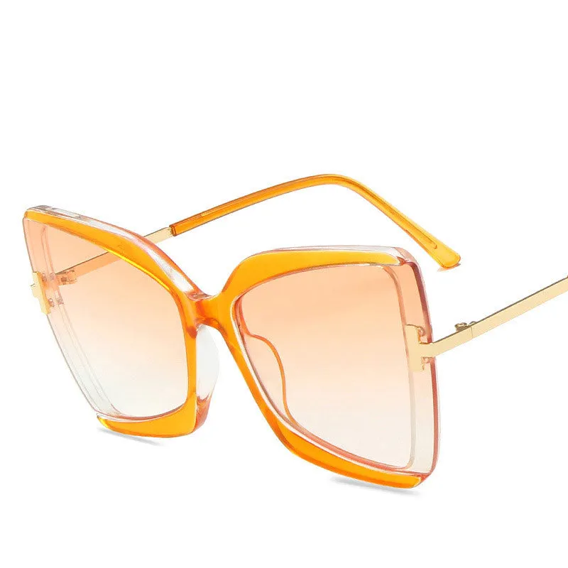 1 Pair Oversized Frame Square T Sunglasses