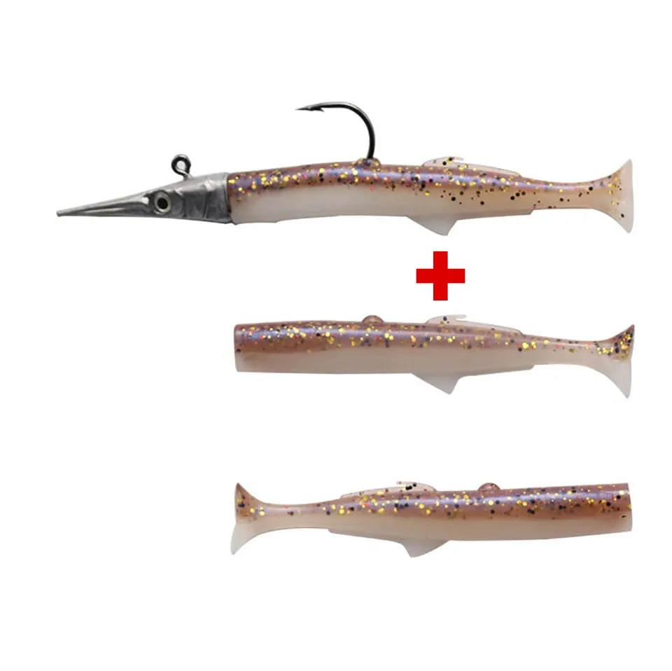 1 Set 7.6g/14g/15g/25g Jig Head hook Fishing Lure Minnow Wobblers Silicone Soft Baits Tackle