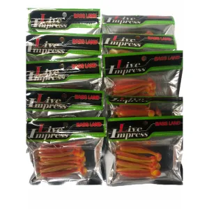 10 Packs of Soft Plastic Shad Paddle Tail Grub 7Cm Fishing Lures