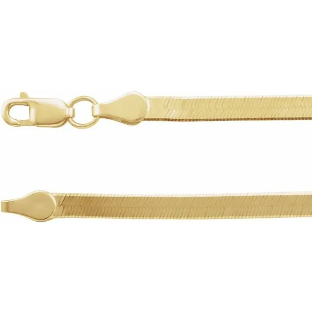 14K Flexible Herringbone Chain 2.8mm