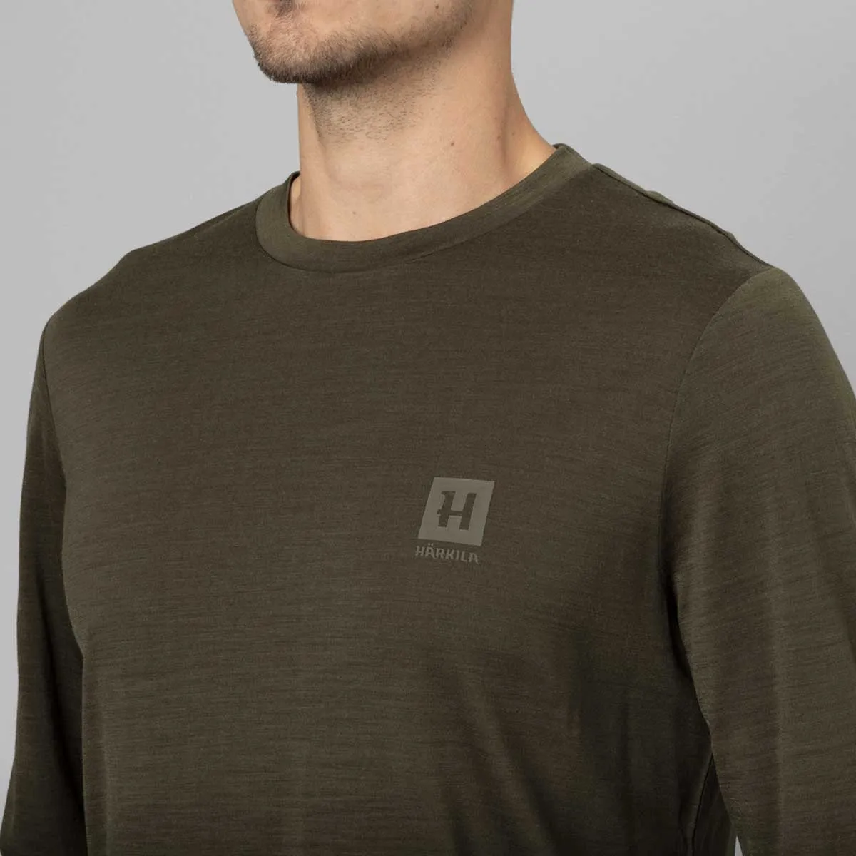 30% OFF HARKILA Base All Season Long Sleeve T-Shirt - Mens - Willow Green