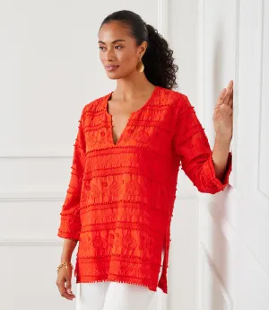 3/4 Sleeve Embroidered Tunic