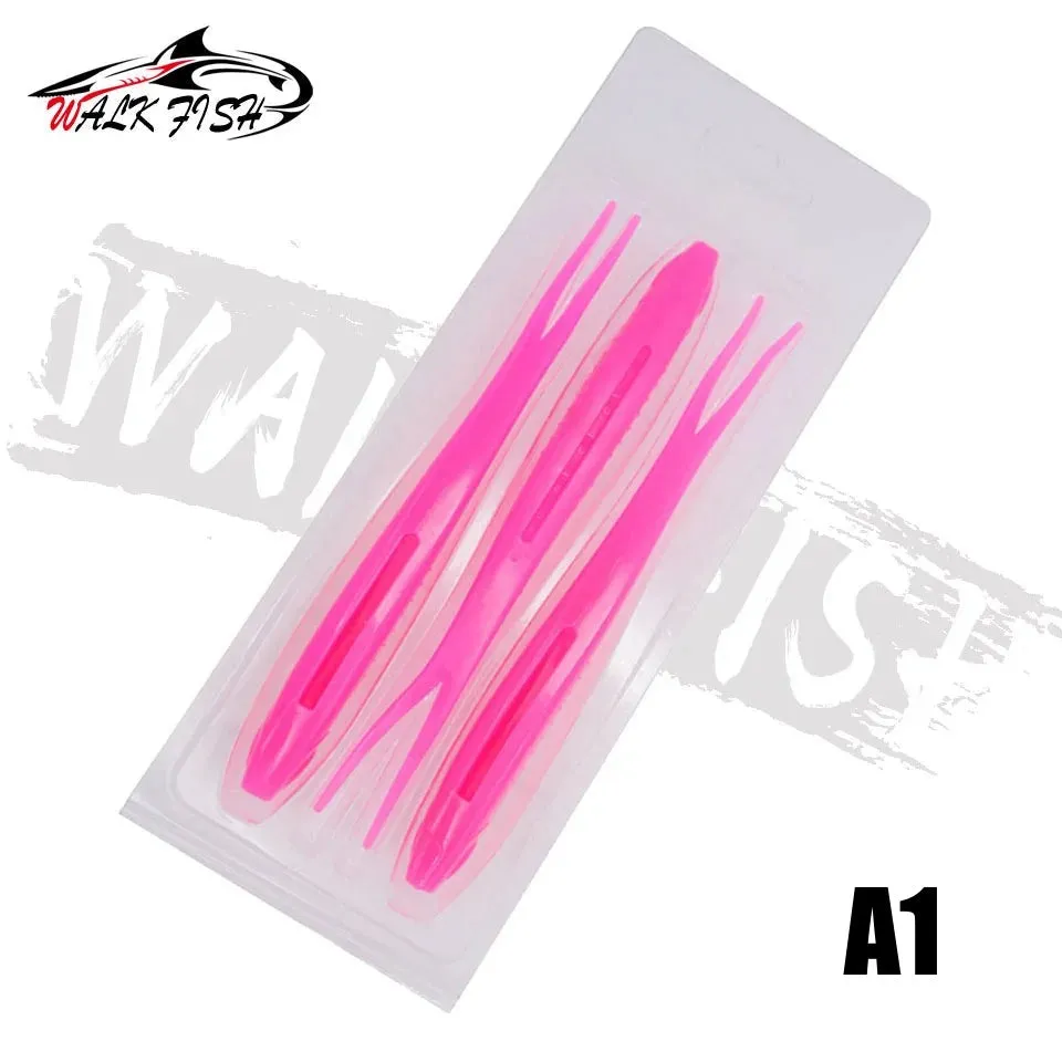 3pcs Drop Shot Soft jig Bait Fishing Lure 170mm 15.5g Split Tail Swimbait