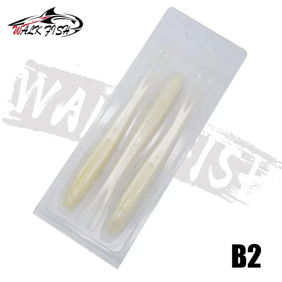 3pcs Drop Shot Soft jig Bait Fishing Lure 170mm 15.5g Split Tail Swimbait