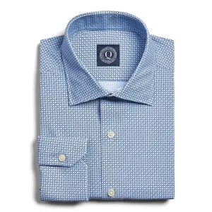 4-Way Stretch Link Print - Blue - New
