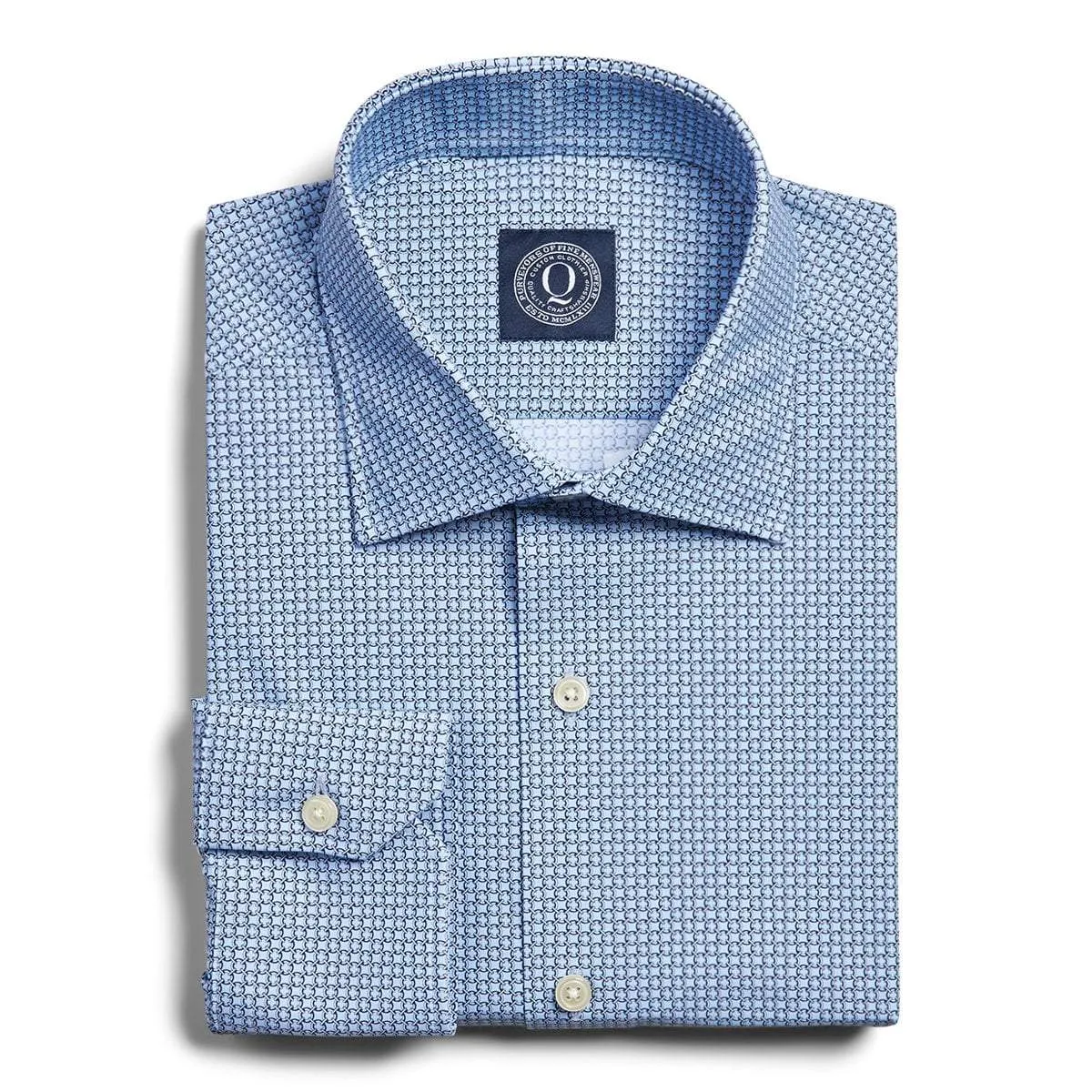 4-Way Stretch Link Print - Blue - New