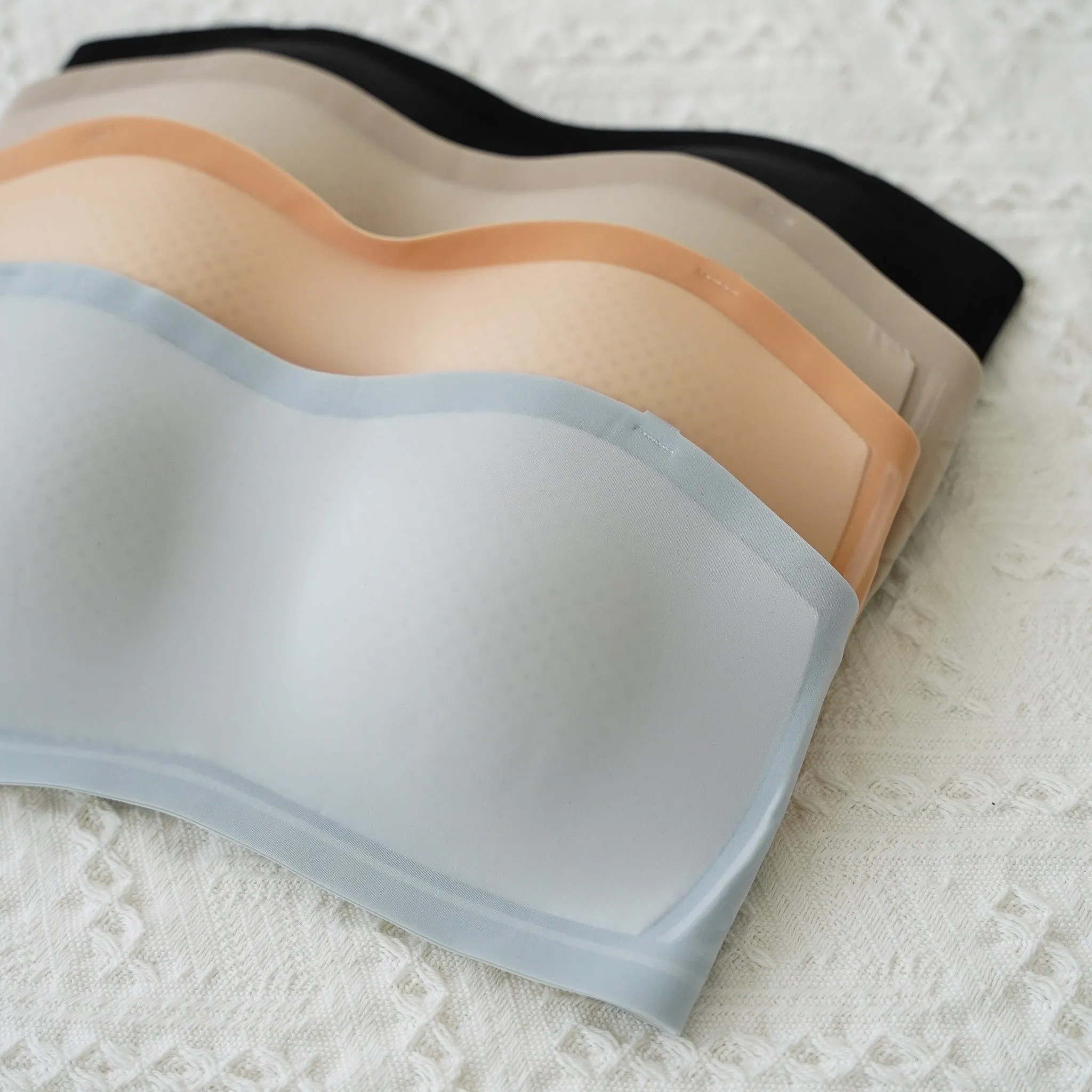5D Ultra-Ventilation Lightweight Wireless Bandeau (In-built Padding) in Pearl Grey (Size S Only)
