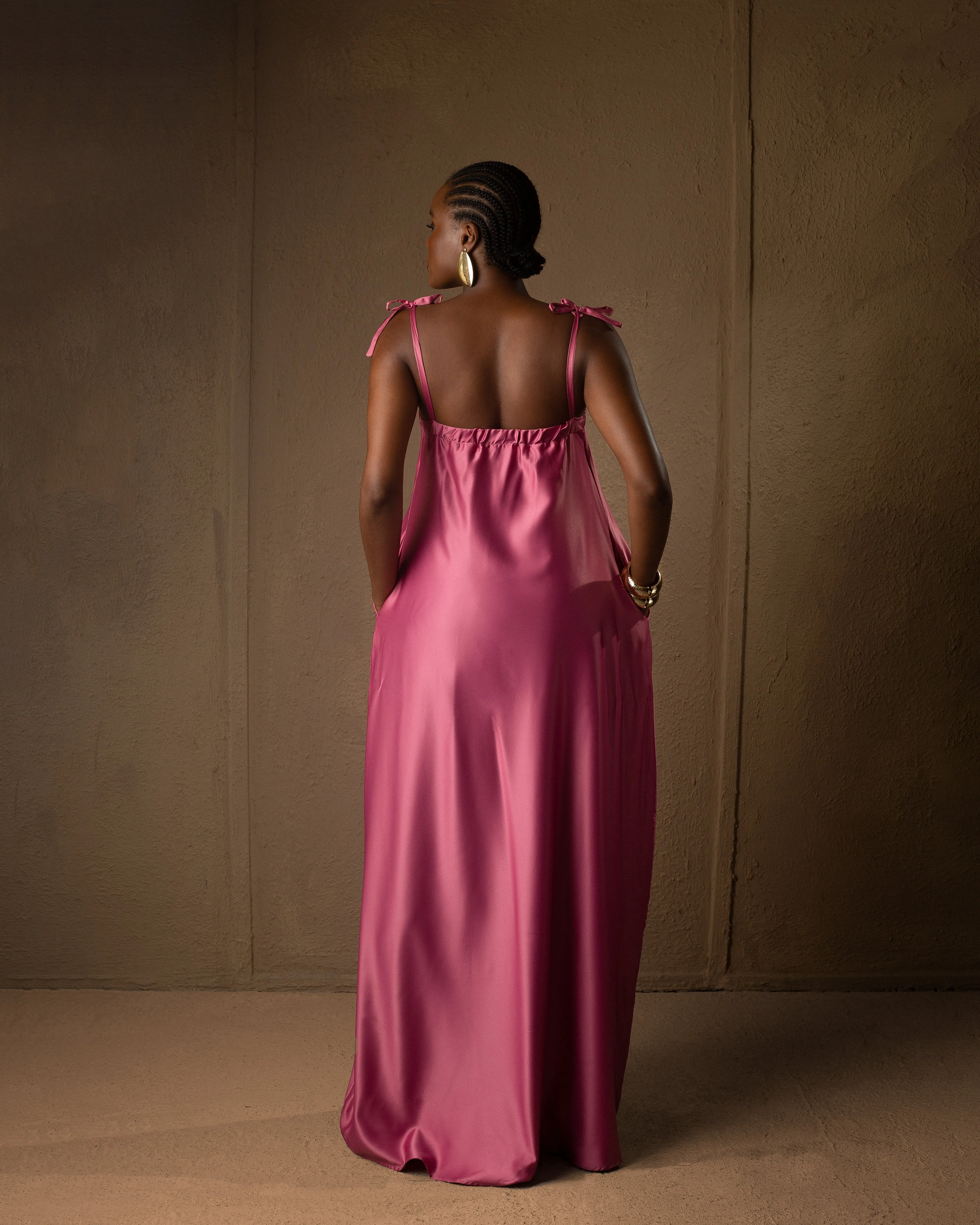 A Line Dress Pink