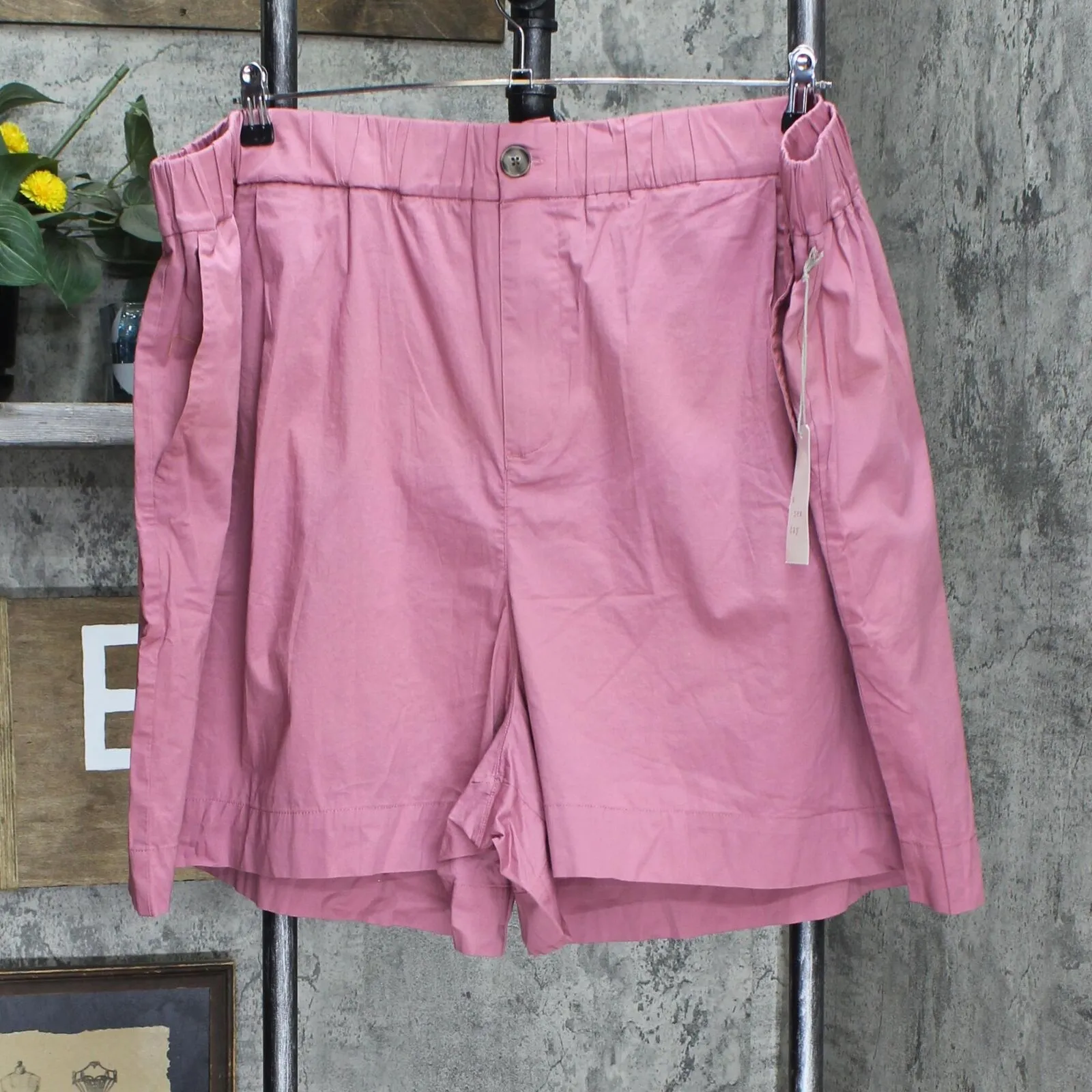 A New Day Women's Plus Size High-Rise Poplin Shorts 84601453