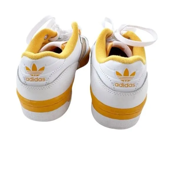 adidas Originals Rivalry Low Leather Sneaker Unisex Gold Yellow Size big kids 5
