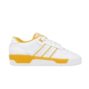 adidas Originals Rivalry Low Leather Sneaker Unisex Gold Yellow Size big kids 5