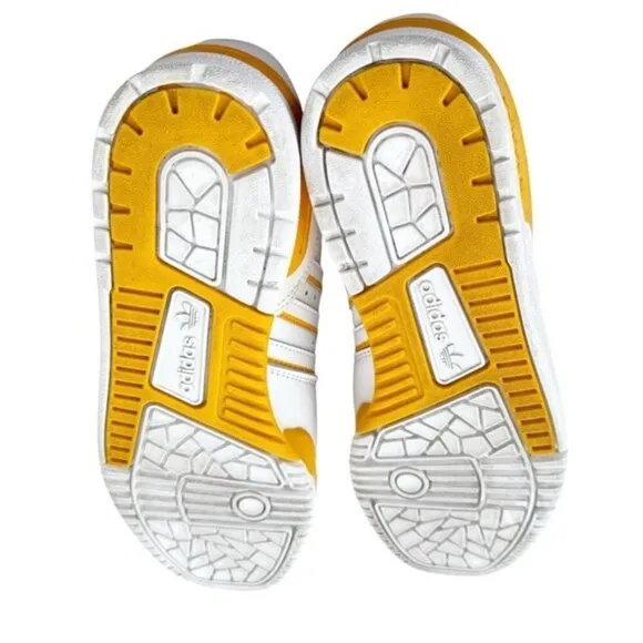 adidas Originals Rivalry Low Leather Sneaker Unisex Gold Yellow Size big kids 5