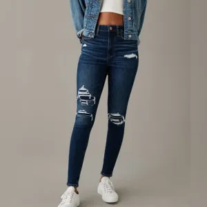AE Next Level Ripped Super High-Waisted Jeggings, Size 2