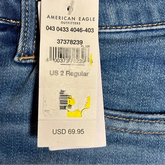 AE Next Level Ripped Super High-Waisted Jeggings, Size 2