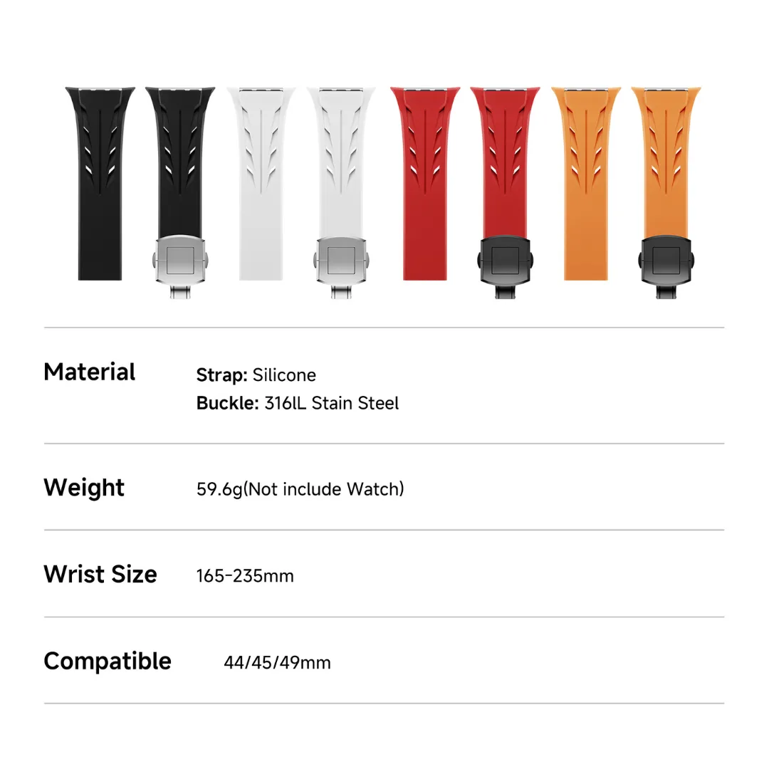 Aerox: The Sporty Rubber Strap for Apple Watch