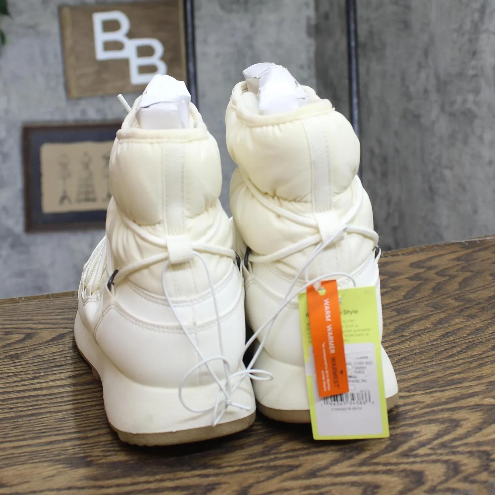 All In Motion Womens Cara Winter Boots 85604355 Cream Off White 9M