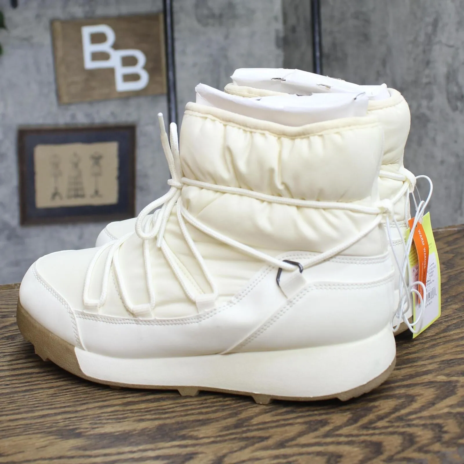All In Motion Womens Cara Winter Boots 85604355 Cream Off White 9M