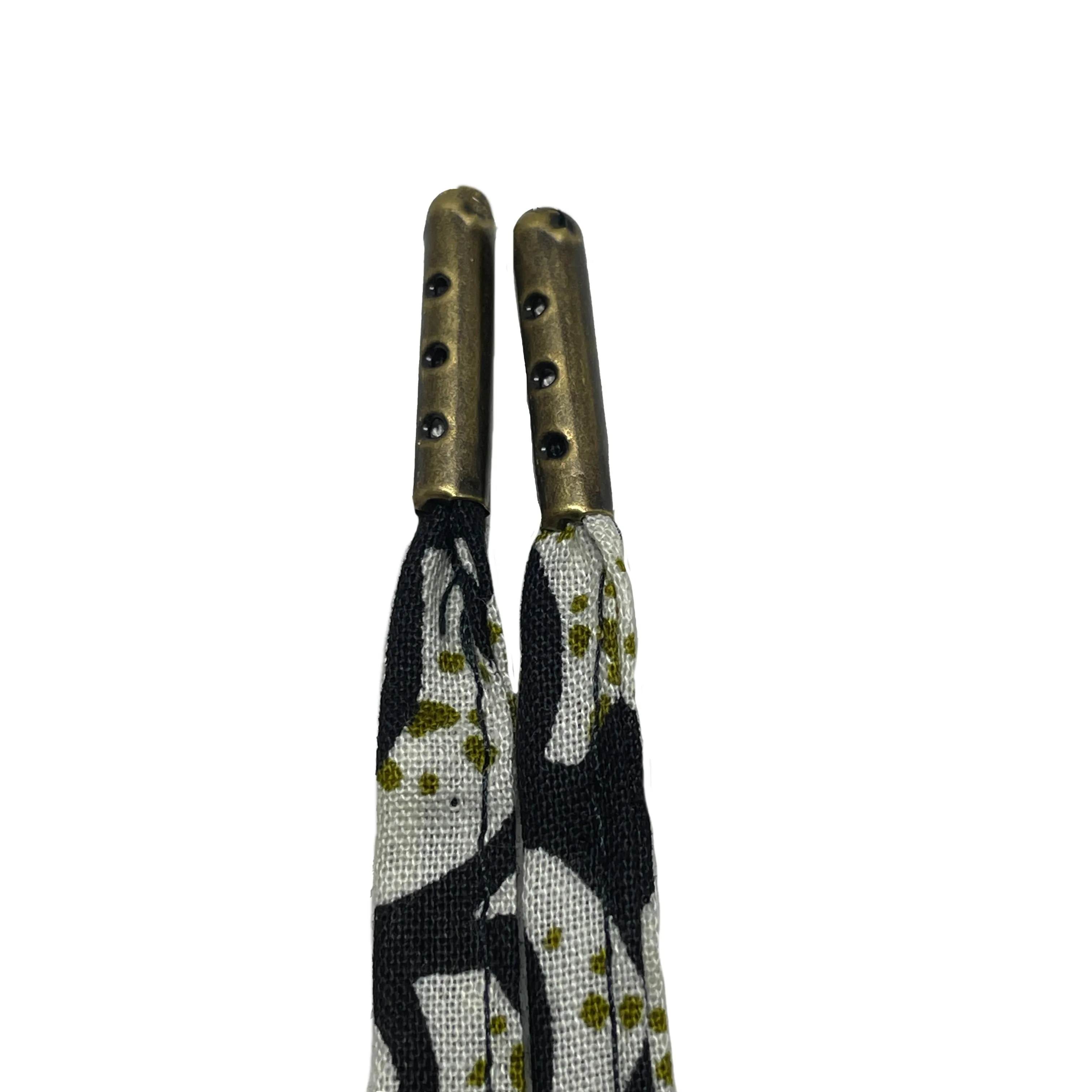 Amahle Wax Print Laces - Black/Olive/Cream
