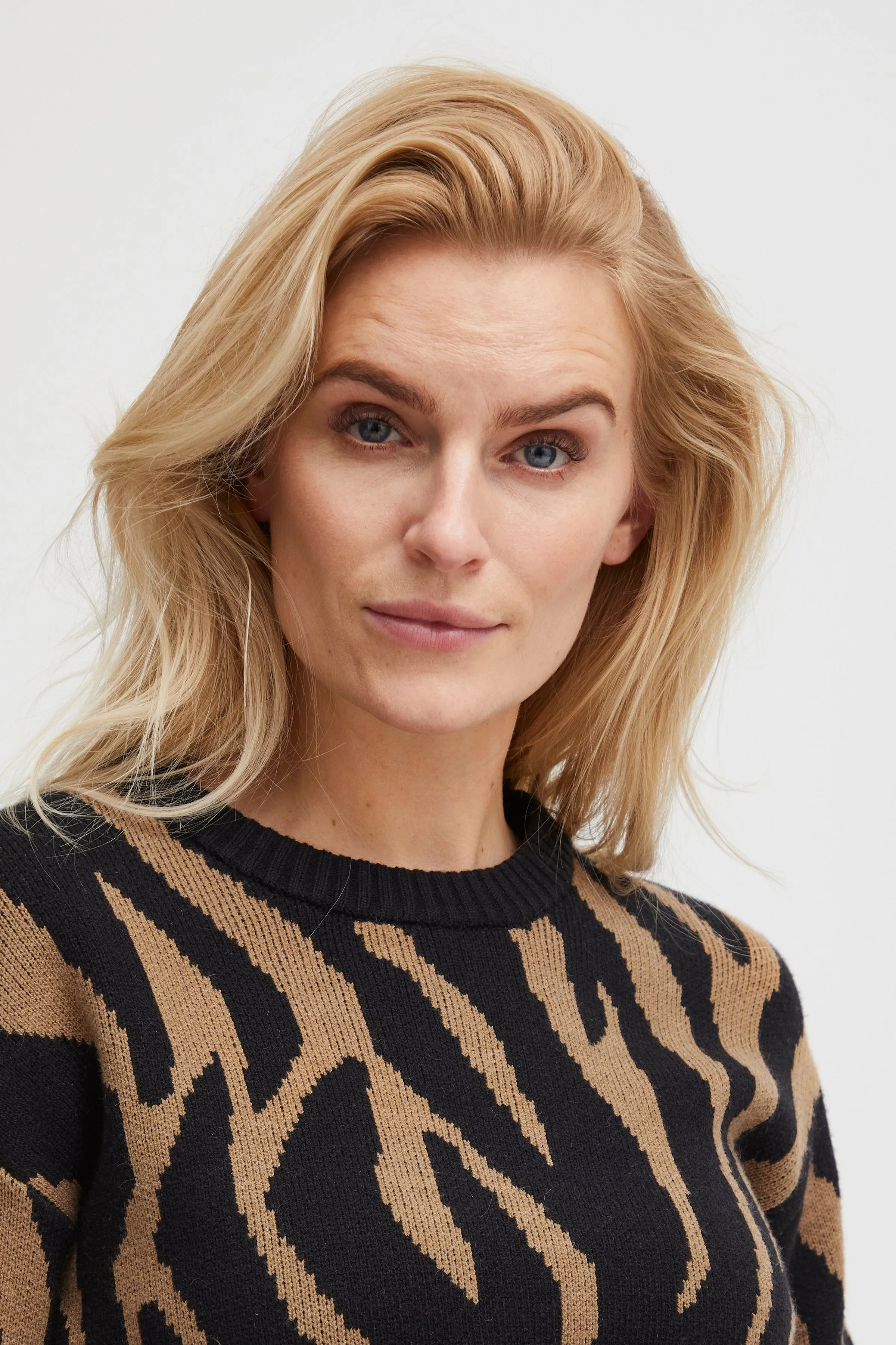 Animal Print Jumper from Pulz - PZDEVIKA Pullover