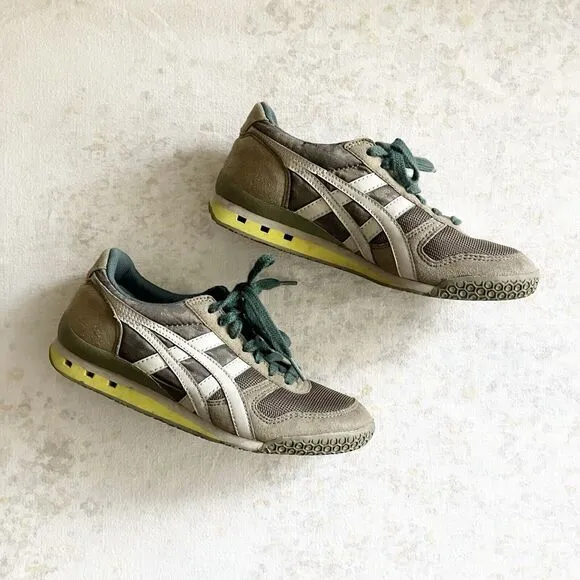 Asics Onitsuka Tiger Big Kids US Size 4 EU 36 22.5 cm Olive Green Boys Unisex
