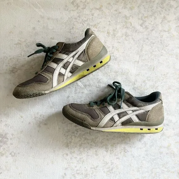 Asics Onitsuka Tiger Big Kids US Size 4 EU 36 22.5 cm Olive Green Boys Unisex