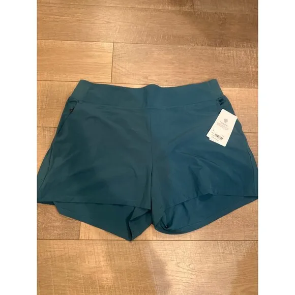Athleta Brooklyn Womens Green Shorts New Size 20