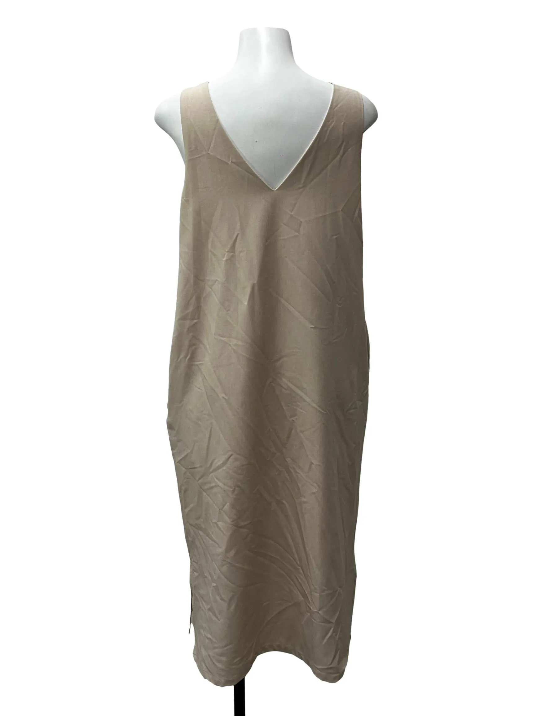 Beige Slip On Dress