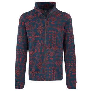 Bhutan Full Zip Jacket - Neelo Blue Abstract