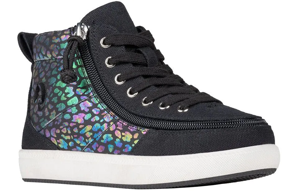 BILLY FOOTWEAR - Black Leopard Classic Lace Highs