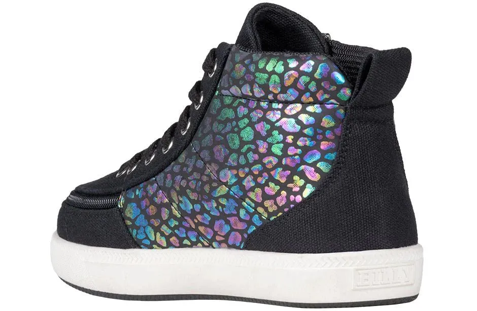 BILLY FOOTWEAR - Black Leopard Classic Lace Highs