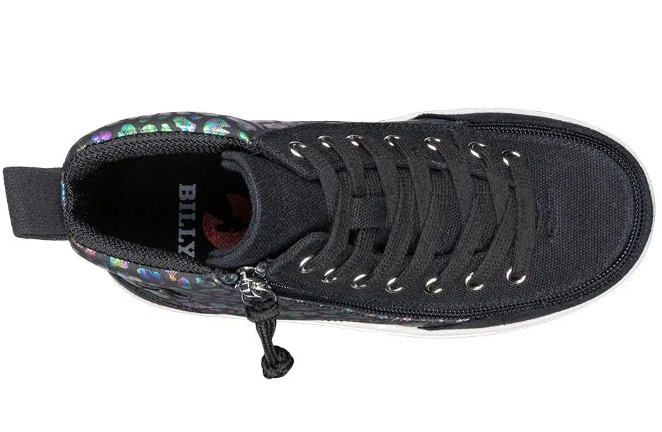 BILLY FOOTWEAR - Black Leopard Classic Lace Highs
