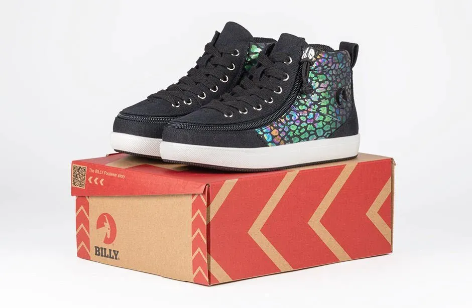 BILLY FOOTWEAR - Black Leopard Classic Lace Highs