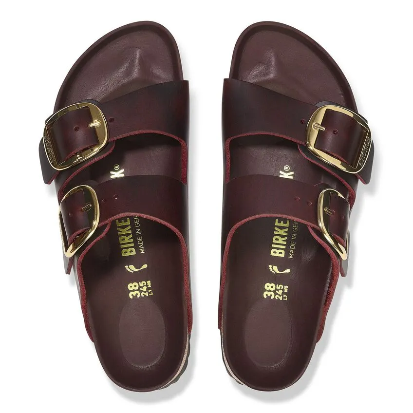 BIRKENSTOCK- ARIZONA NATURAL LEATHER OILED BIG BUCKLE SANDAL