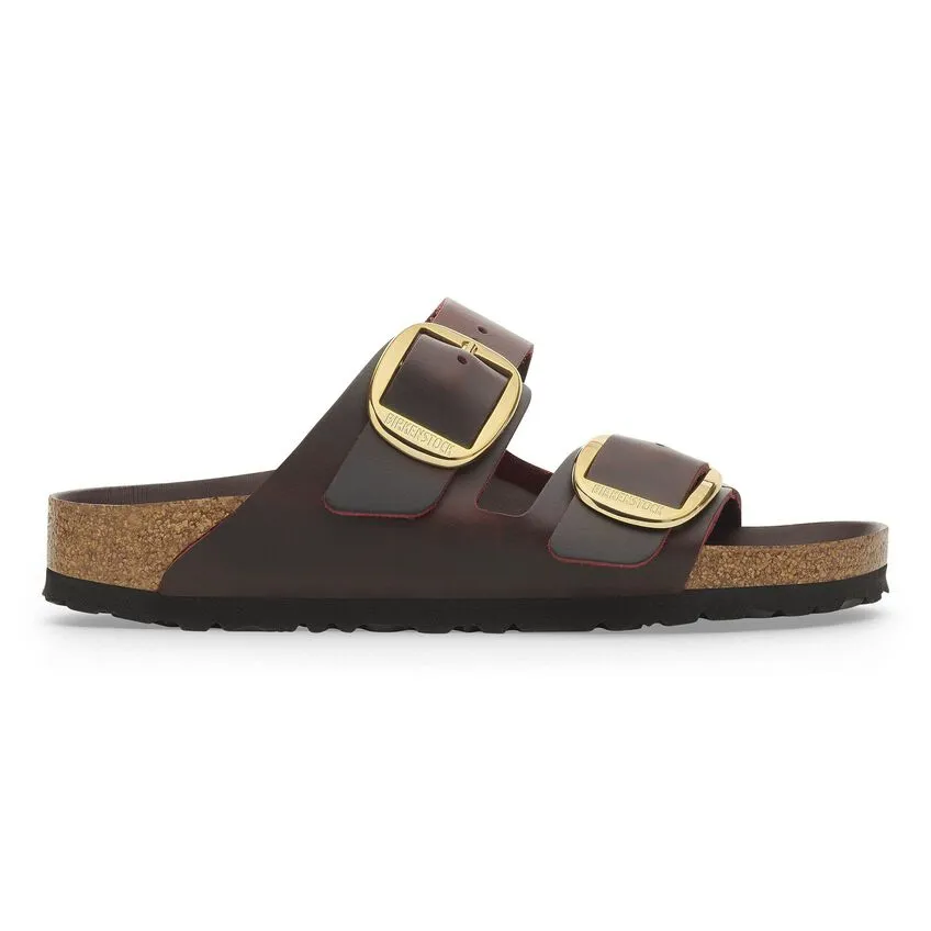 BIRKENSTOCK- ARIZONA NATURAL LEATHER OILED BIG BUCKLE SANDAL