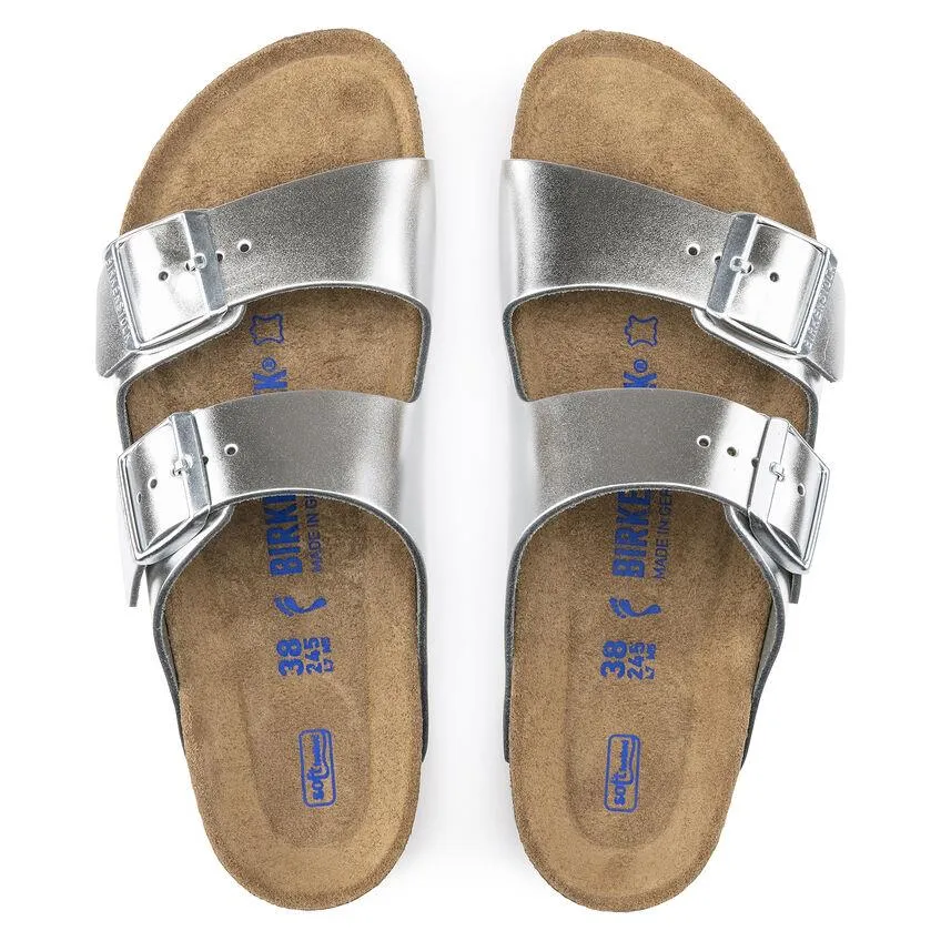 BIRKENSTOCK- ARIZONA SOFT FOOTBED LEATHER SANDAL