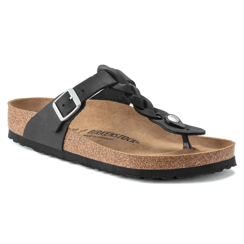 BIRKENSTOCK- GIZEH OILED LEATHER SANDAL