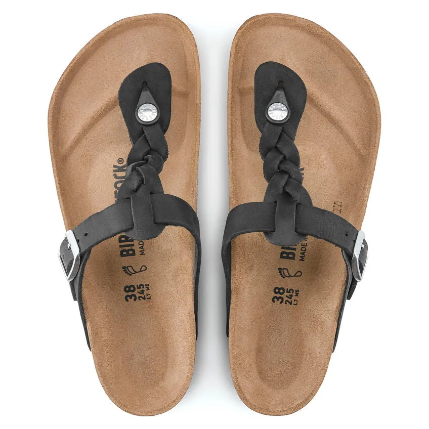 BIRKENSTOCK- GIZEH OILED LEATHER SANDAL