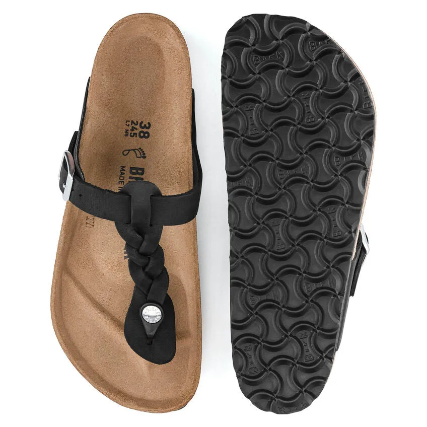 BIRKENSTOCK- GIZEH OILED LEATHER SANDAL