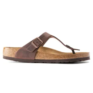 BIRKENSTOCK- GIZEH OILED LEATHER SANDAL