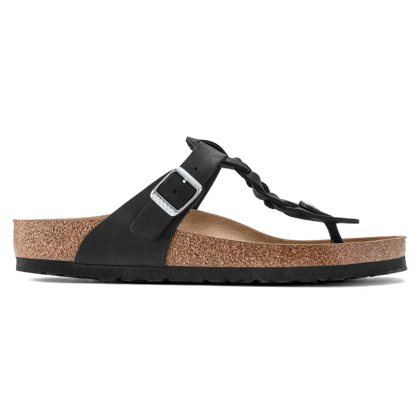 BIRKENSTOCK- GIZEH OILED LEATHER SANDAL