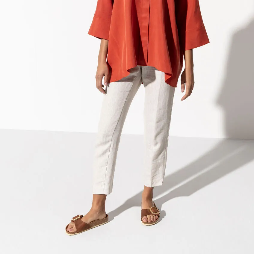 BIRKENSTOCK- MADRID BIG BUCKLE OILED LEATHER SANDAL