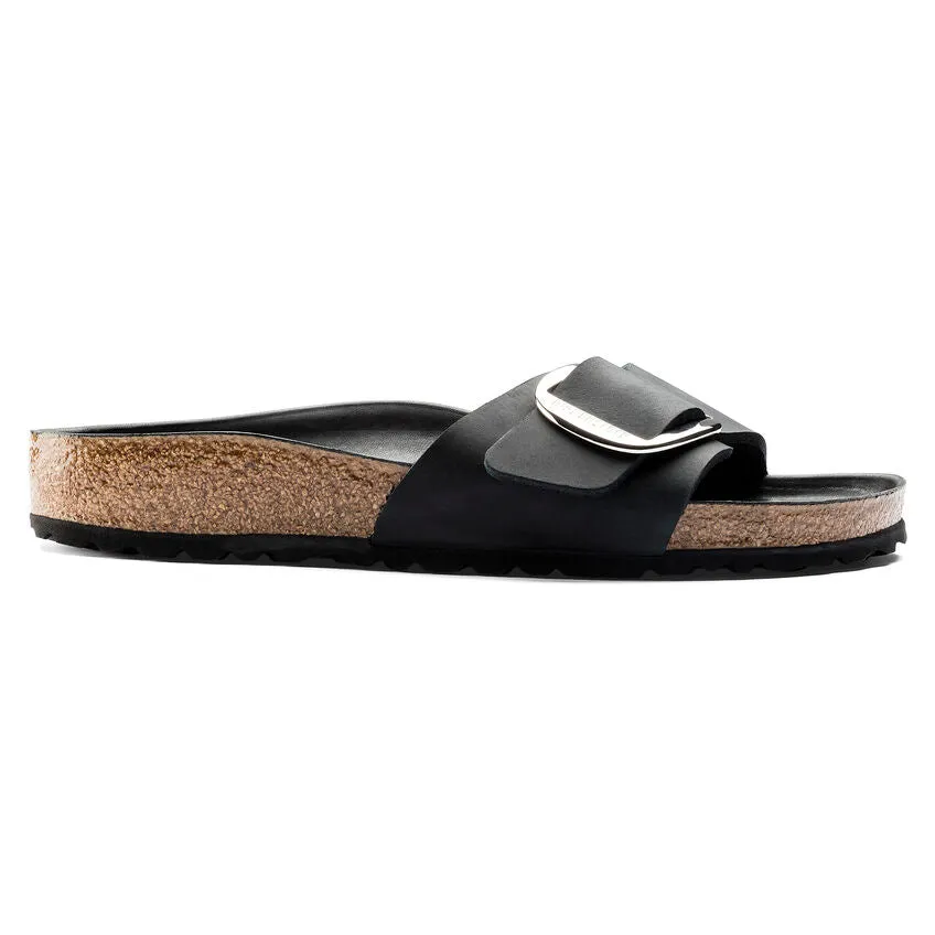 BIRKENSTOCK- MADRID BIG BUCKLE OILED LEATHER SANDAL