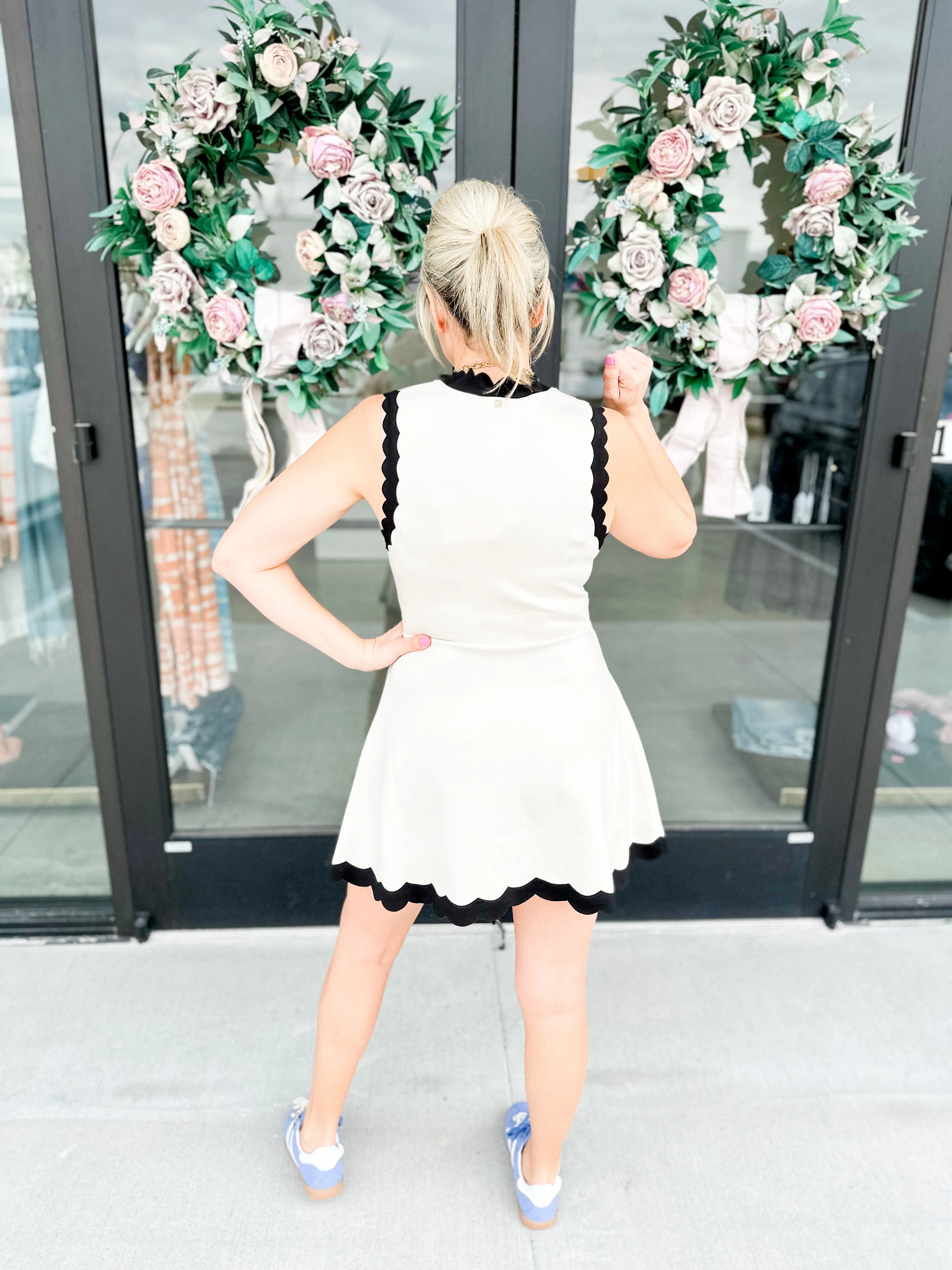 Black Sand Varsity Orchid Dress