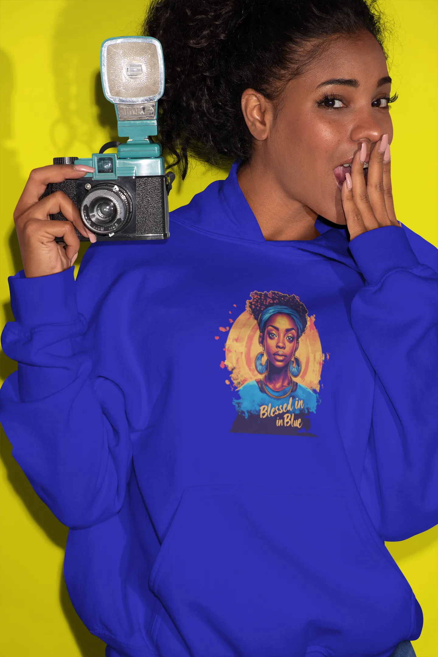 Blessed in Blue - Heavy Blend Hoodie - Comfortable & Stylish Sweatshirt