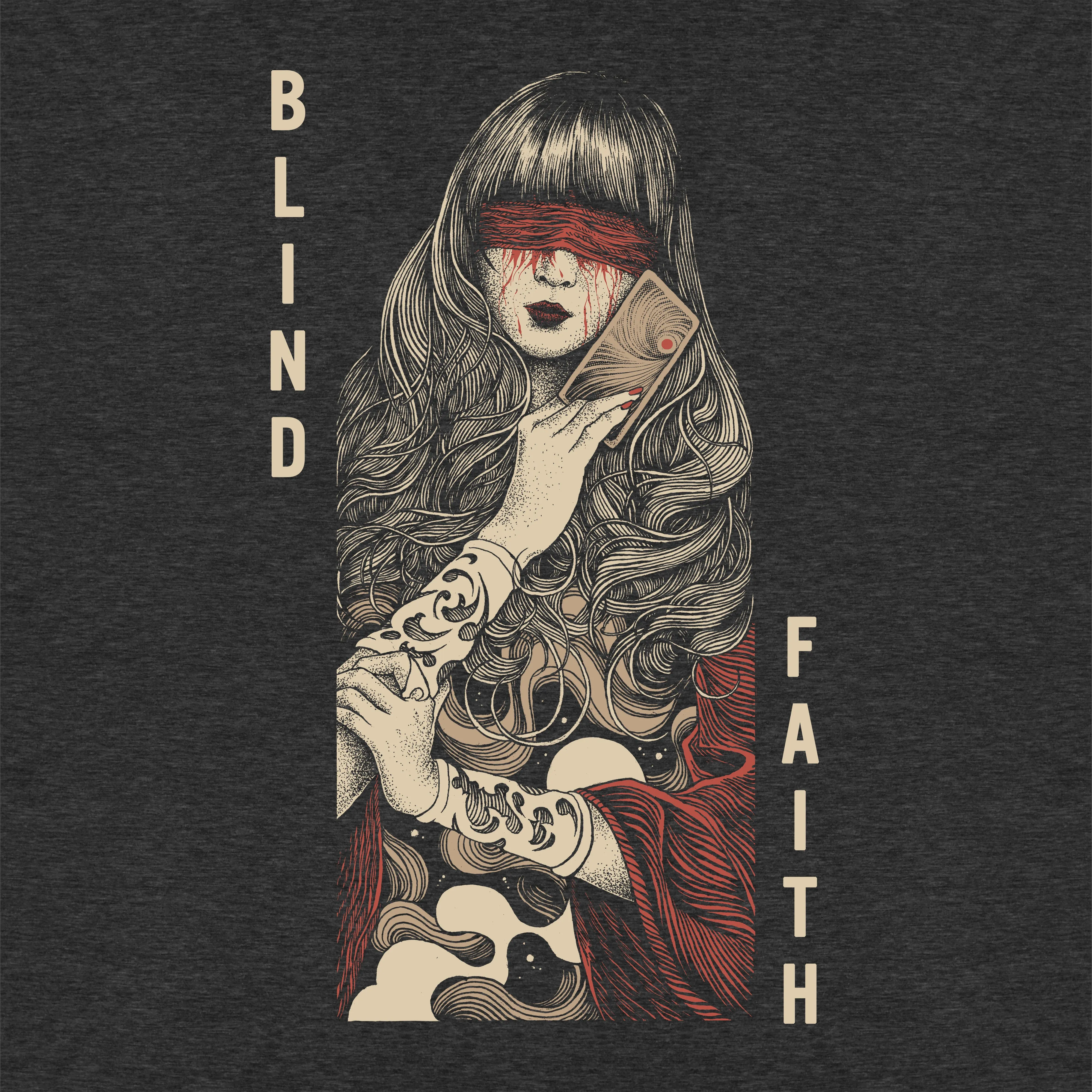 Blind Faith, Priestess, Illustration - Women's Relaxed Cotton/Poly Tee