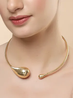 Bohey by KARATCART Gold-Plated Choker Necklace for Women