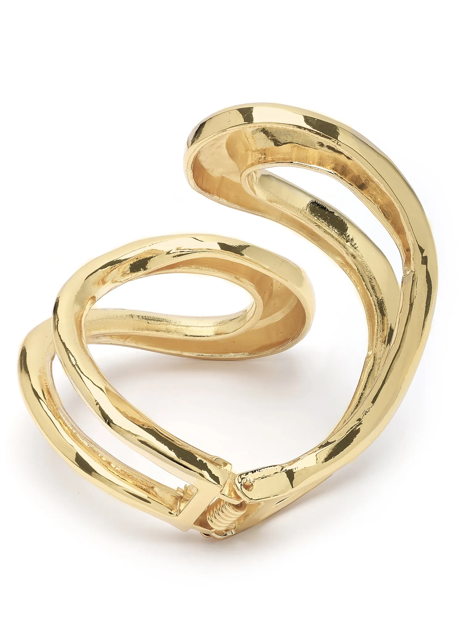 Bohey by KARATCART Gold Plated Kada Bracelet for Women