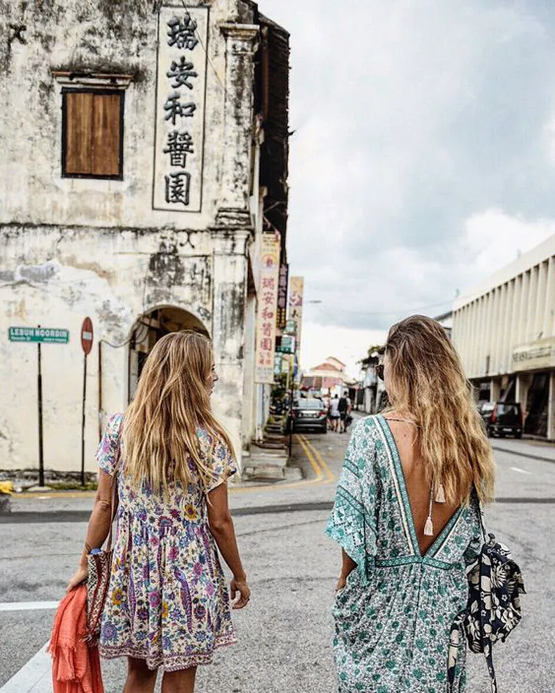 Boho Bermuda Flare Dress