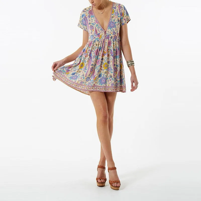 Boho Bermuda Flare Dress