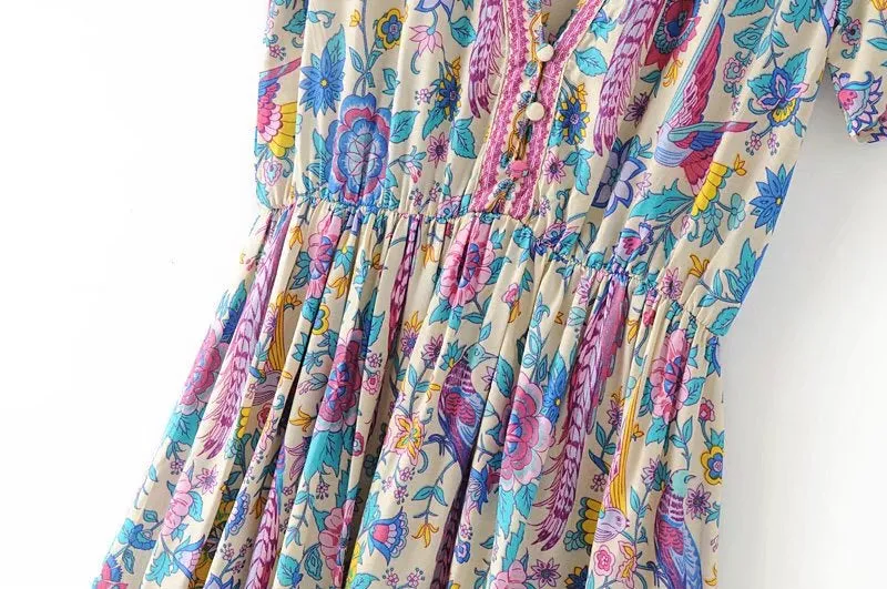 Boho Bermuda Flare Dress